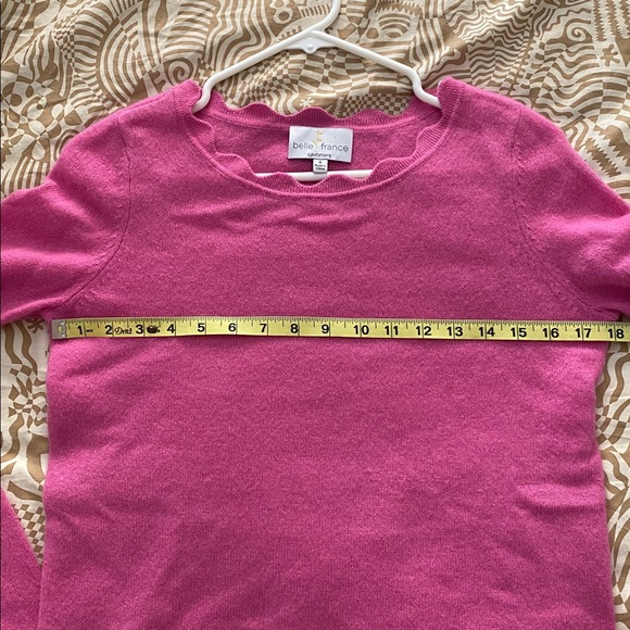 belle france 2 ply cashmere sweater - Picture 7 of 8